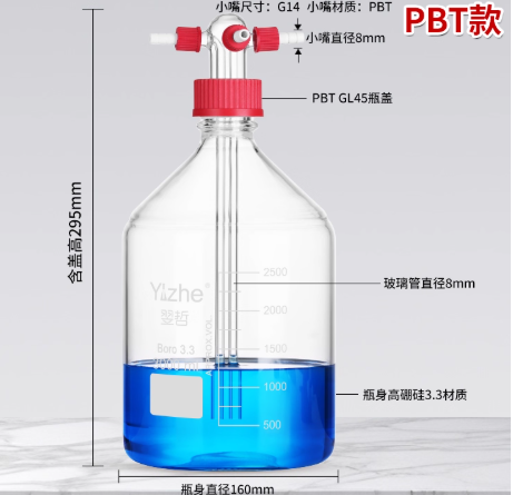 PBT��3000ml˫�����ݿ�ϴ��ƿ